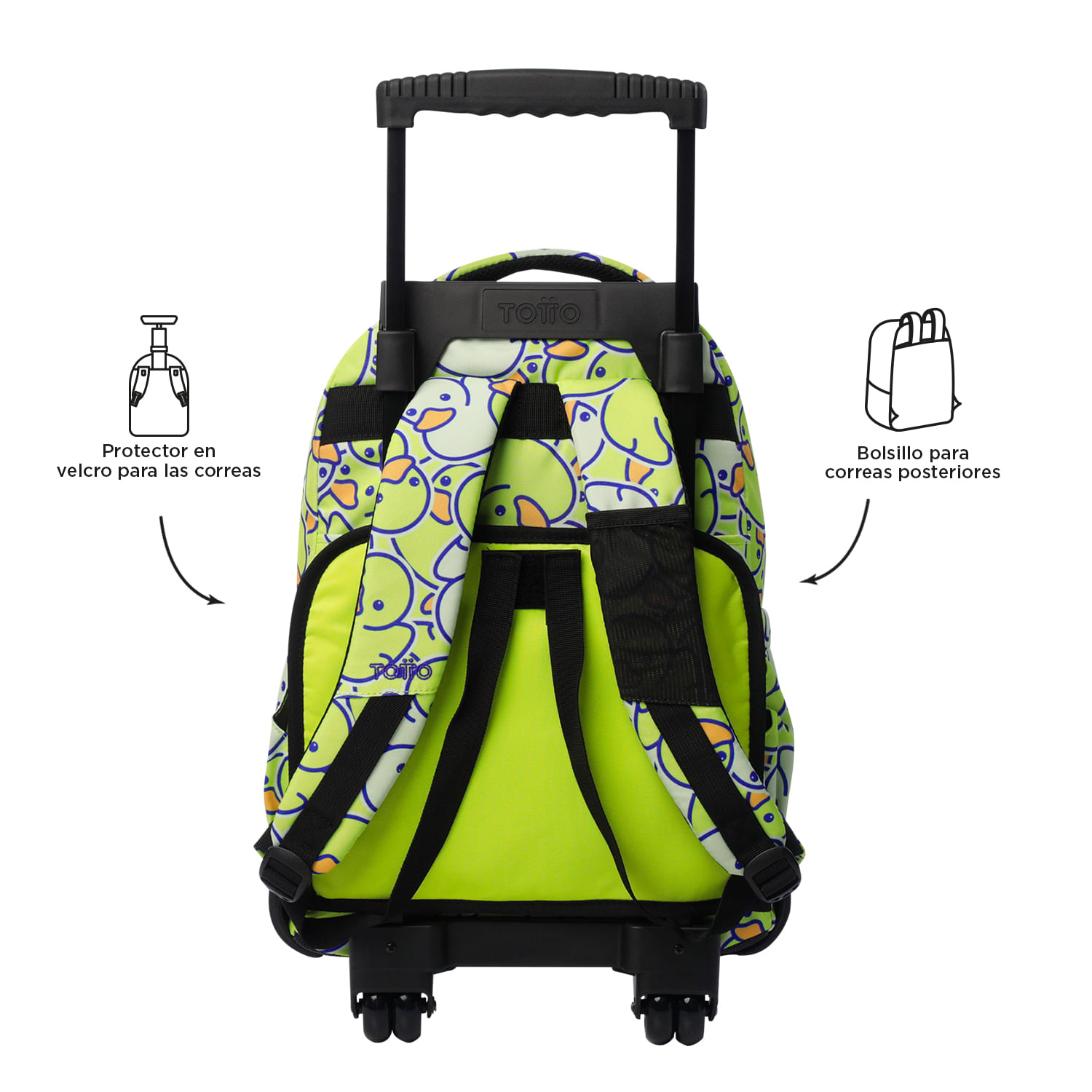 Foto 5 pulgar | Mochila Grande Con Ruedas Porta Laptop 15.4 | 25 L Renglon
