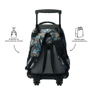 Foto 4 | Mochila Grande Con Ruedas Porta Laptop 15.4 | 25 L Renglon