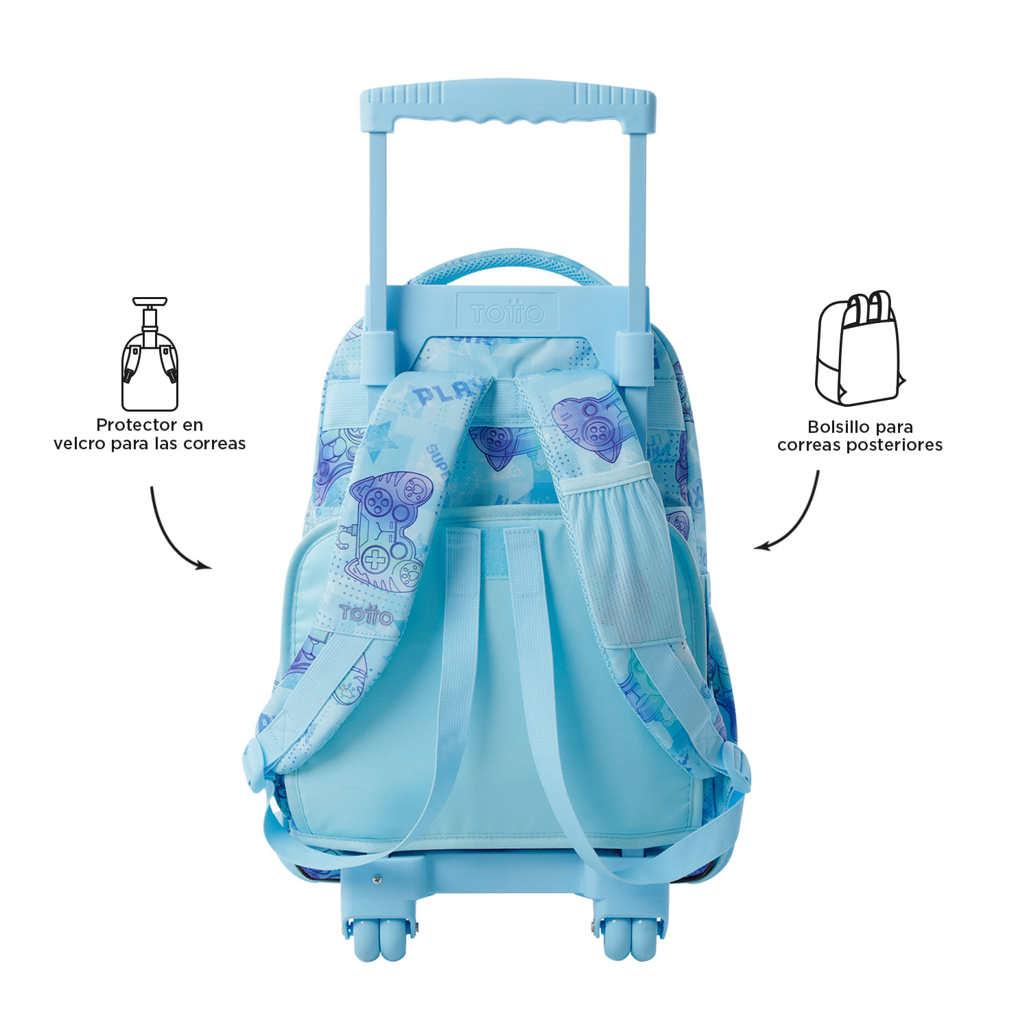 Foto 5 pulgar | Mochila Grande Con Ruedas Porta Laptop 15.4 | 25 L Renglon