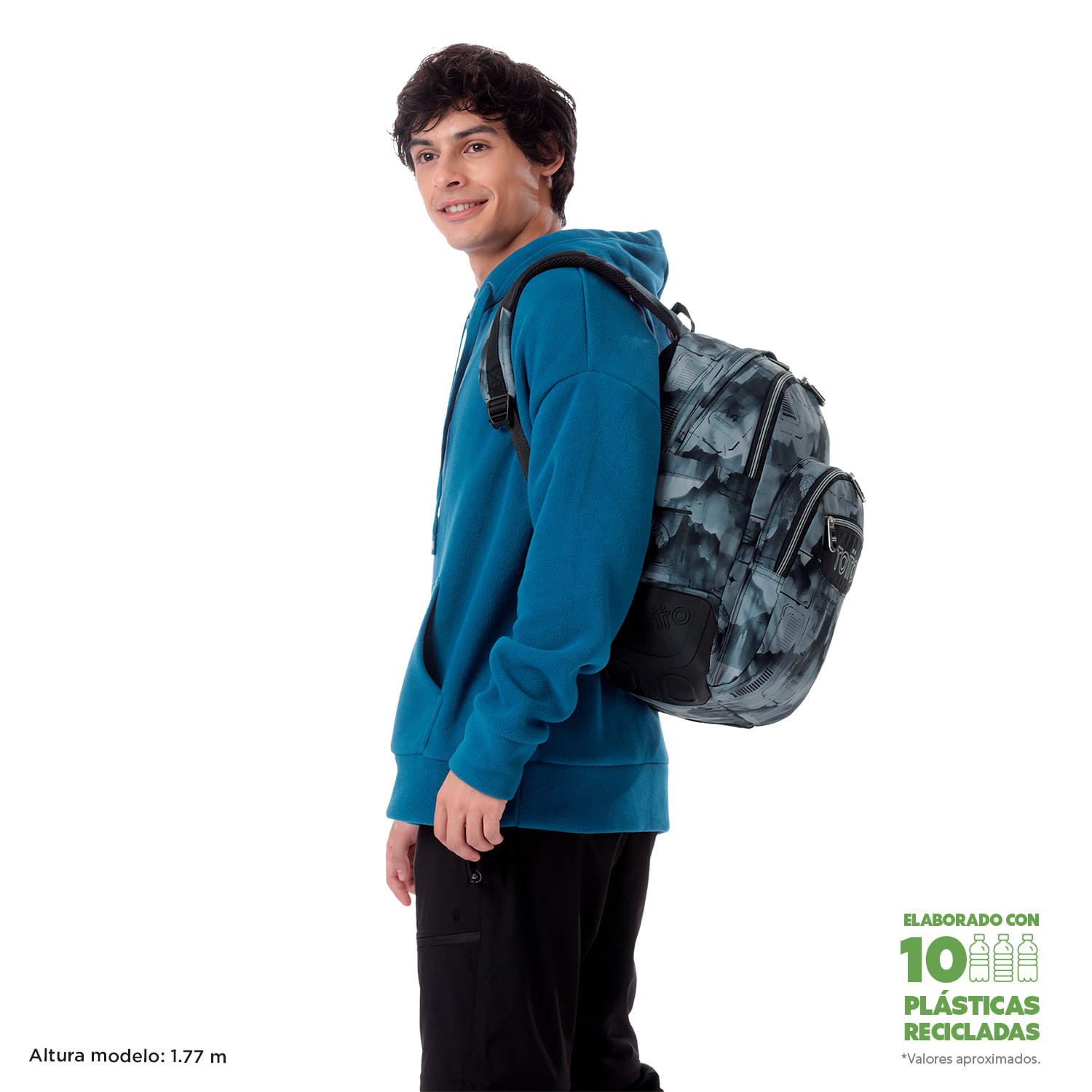 Foto 3 pulgar | Mochila Ergonómica Grande Porta Laptop 14 | 19 L Rayol