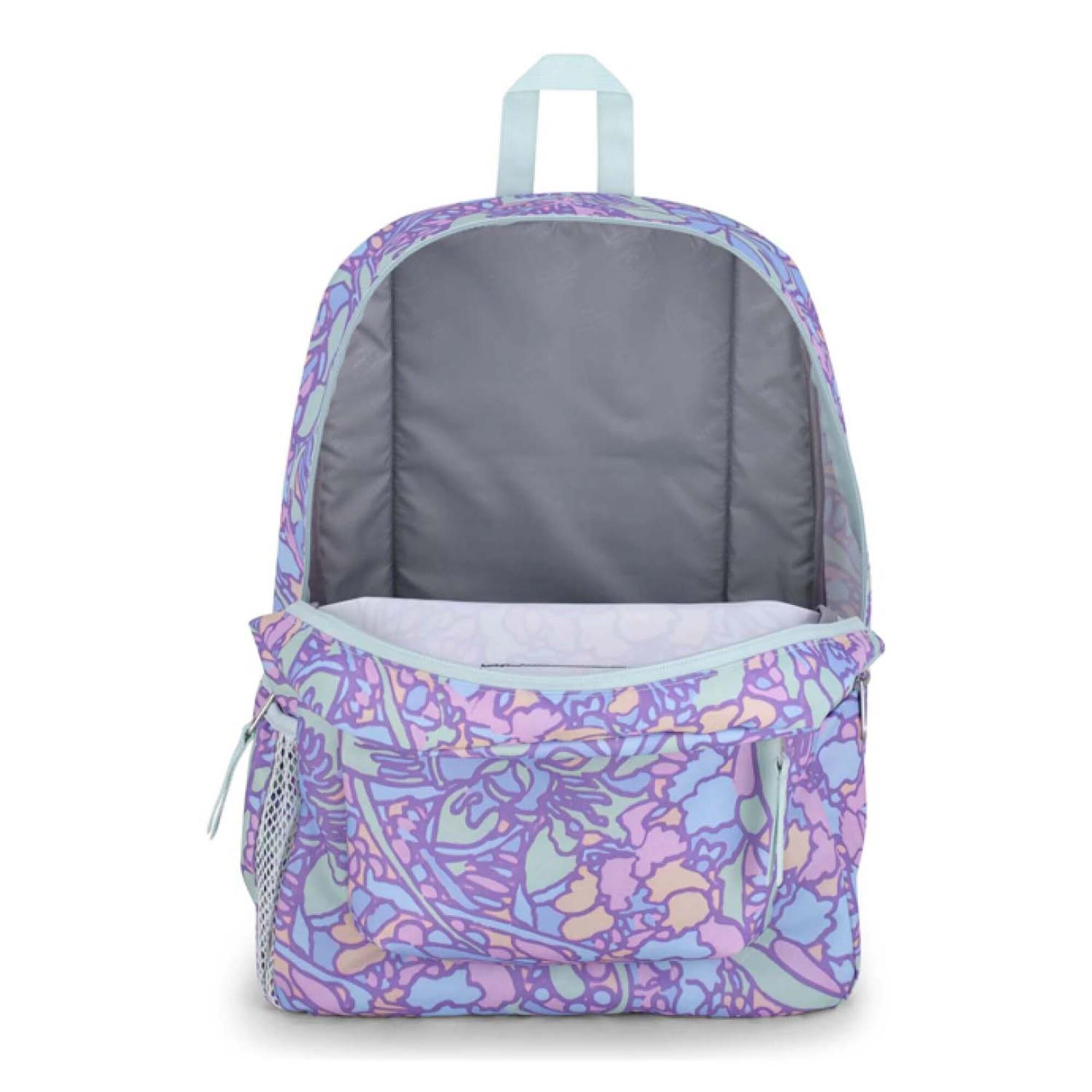 Foto 4 pulgar | Mochila Jansport Cross Town Plus Fluid Floral Pastel Lilac