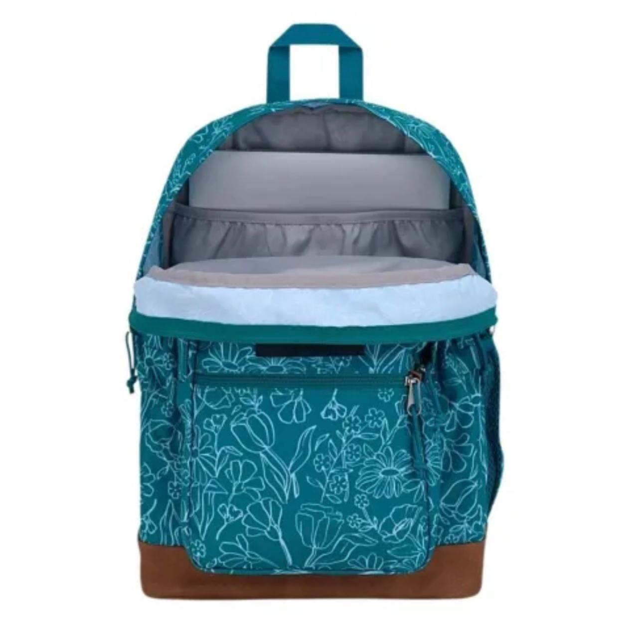 Foto 2 | Mochila Jansport Cool Student Delightful Daisies Green