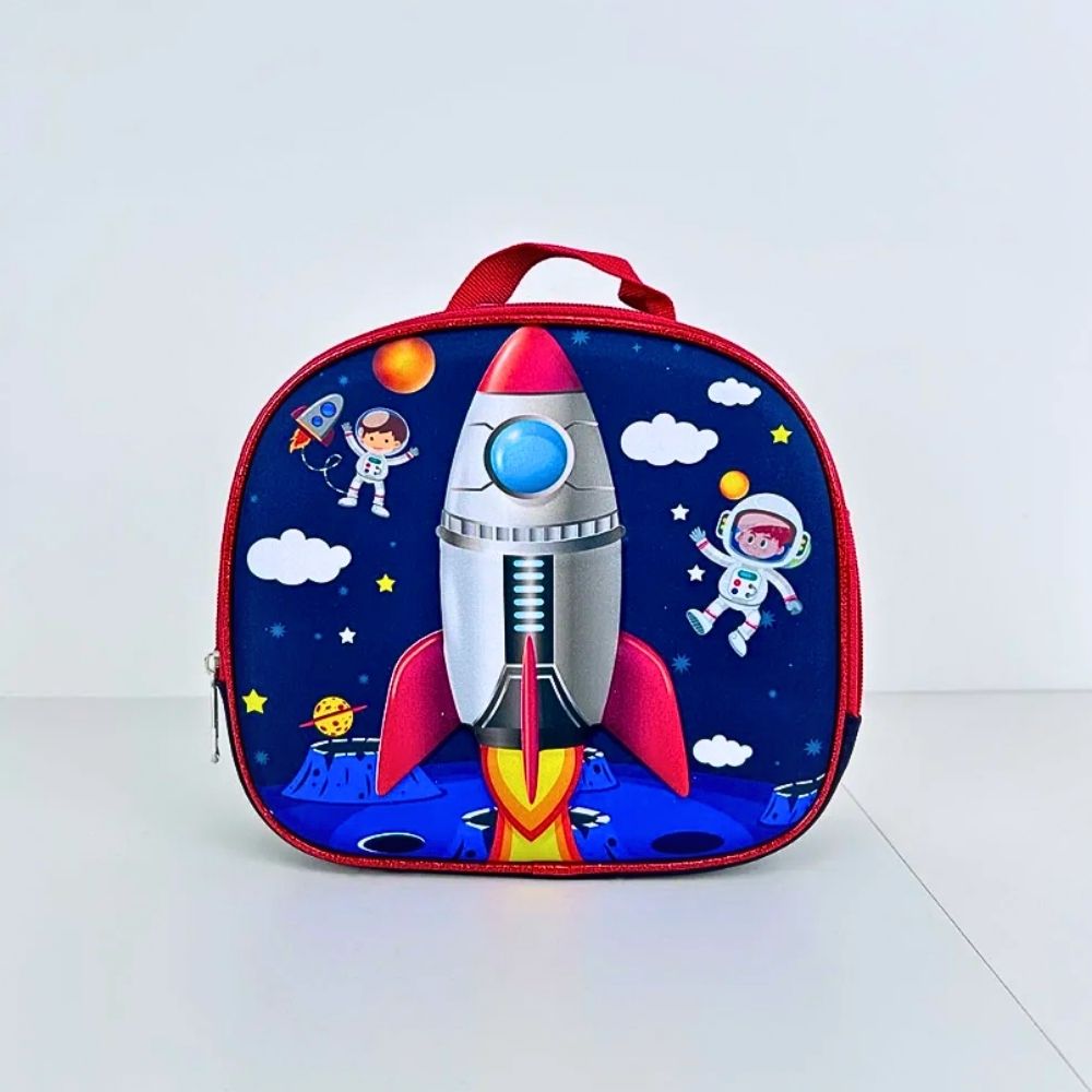 Foto 4 | Set 3 Mochila Lonchera Lapicera Escolar Diseño Cohete