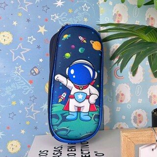 Foto 5 | Mochila Escolar Astronauta Lapicera Lonchera De 3 Piezas