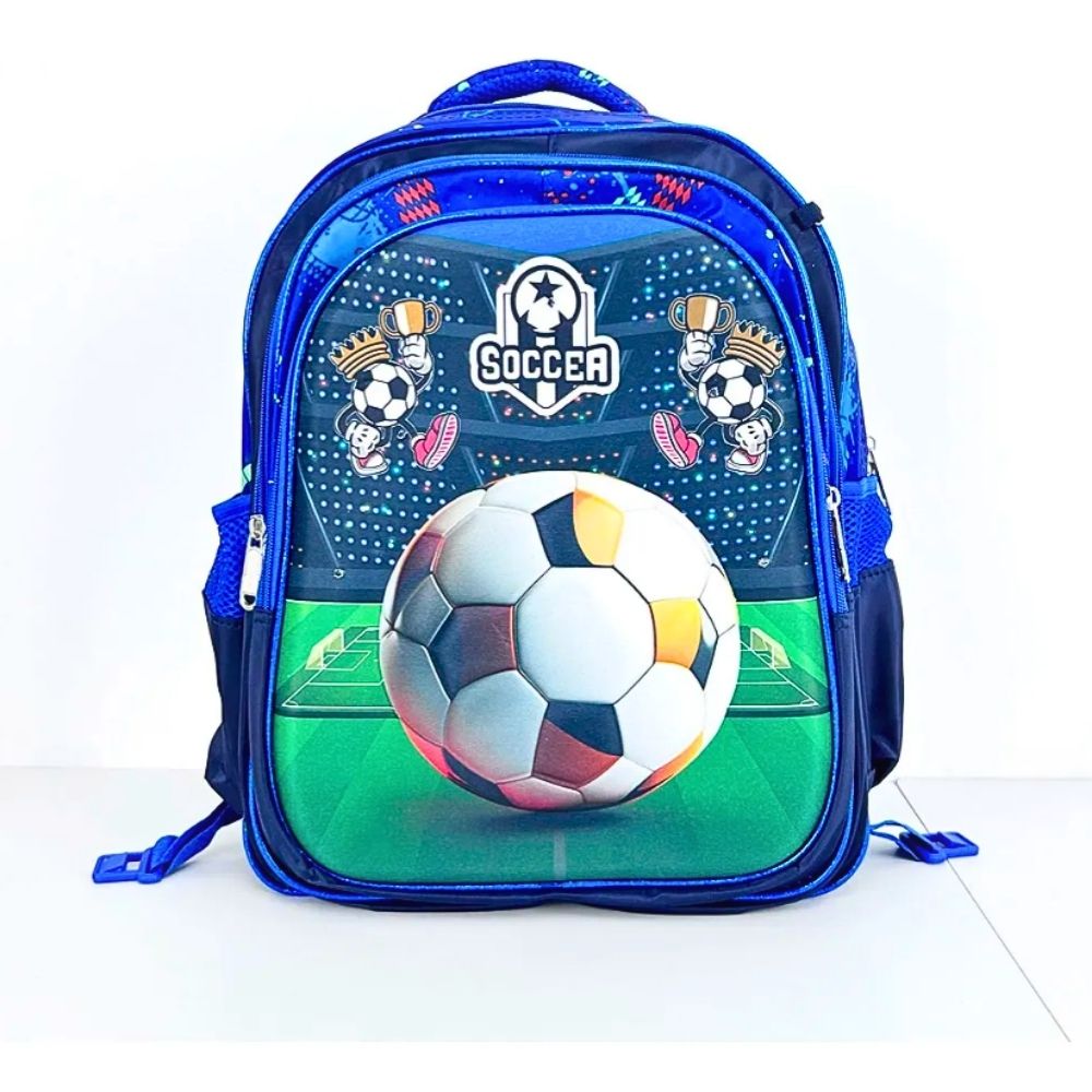 Foto 3 | Set 3 Mochila Escolar Viajes Futbol Para Niños Y Niñas