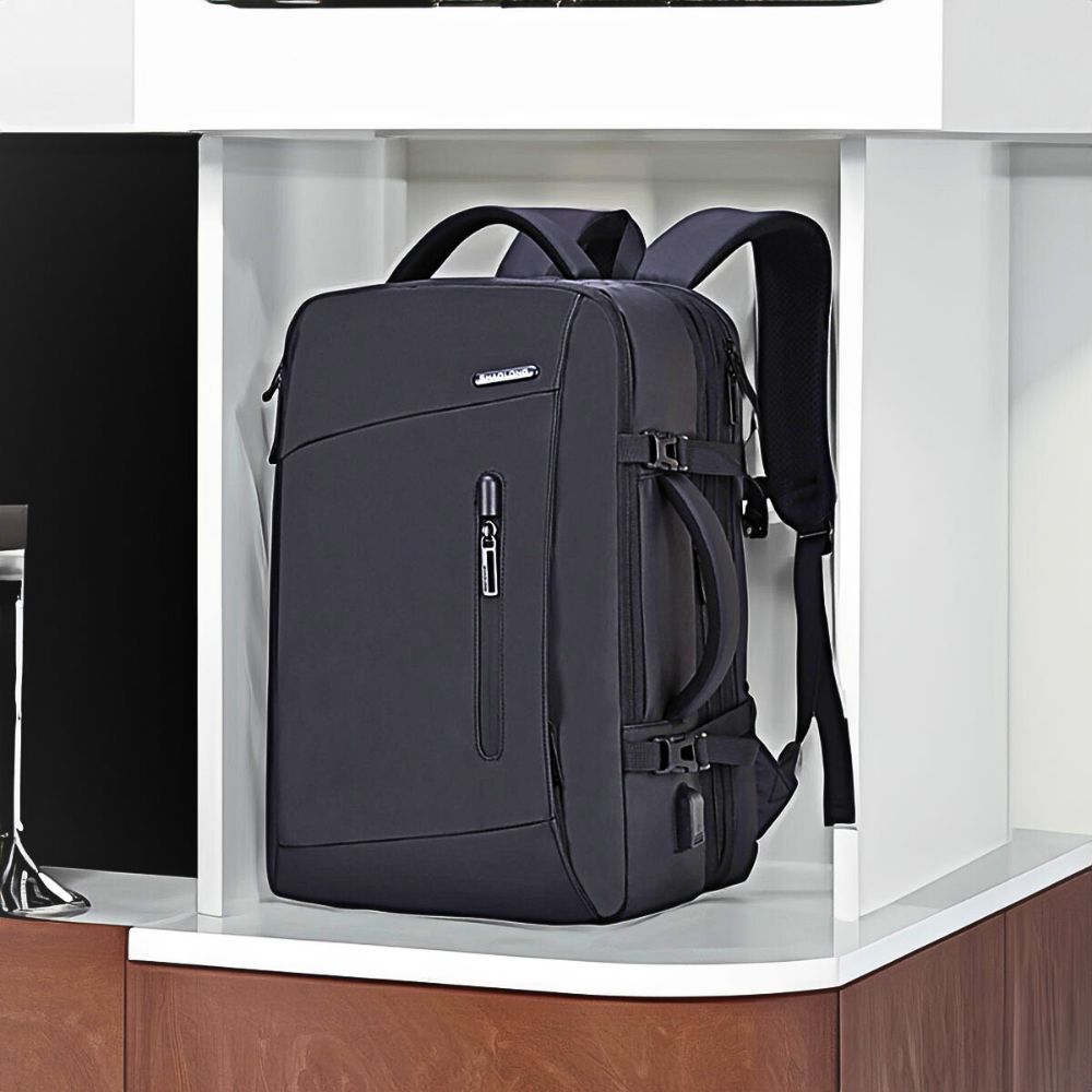 Foto 7 | Mochila Porta Laptop Con Puerto De Carga Usb Color Negro