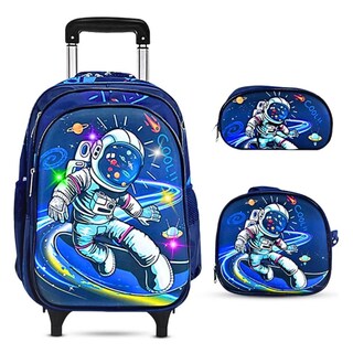 Foto 1 | Set 3 Mochila Astronauta Con Lonchera Y Lapicera Para Niños