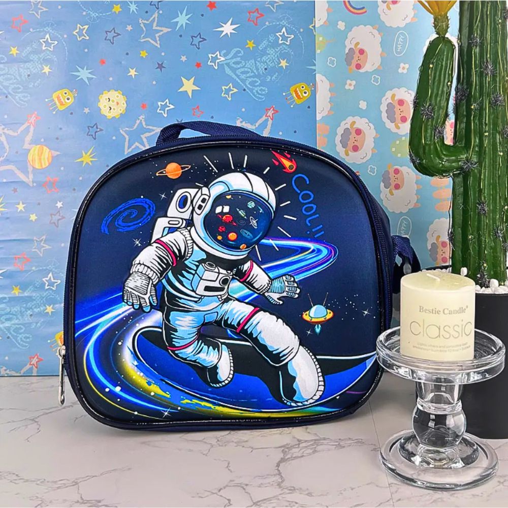 Foto 6 pulgar | Set 3 Mochila Astronauta Con Lonchera Y Lapicera Para Niños