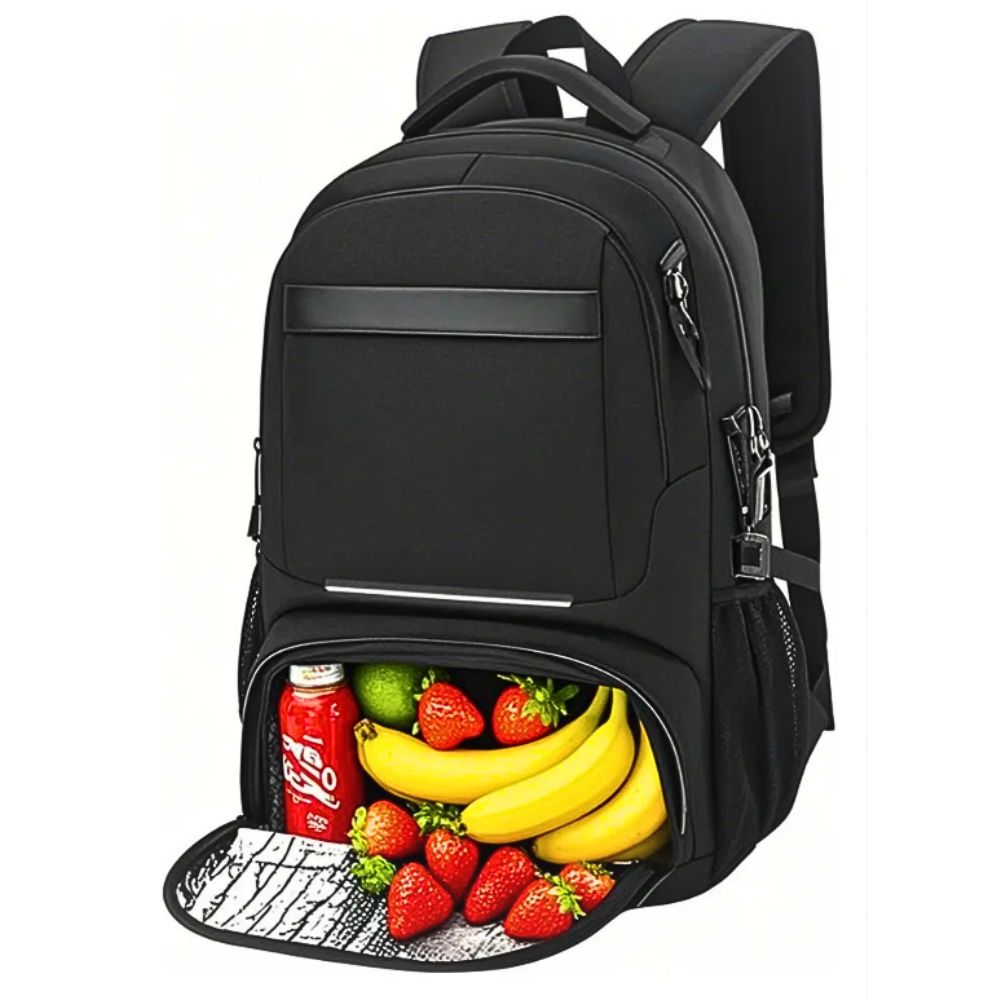 Foto 3 pulgar | Mochila De Almuerzo Antirrobo Impermeable Portátil Color Negro