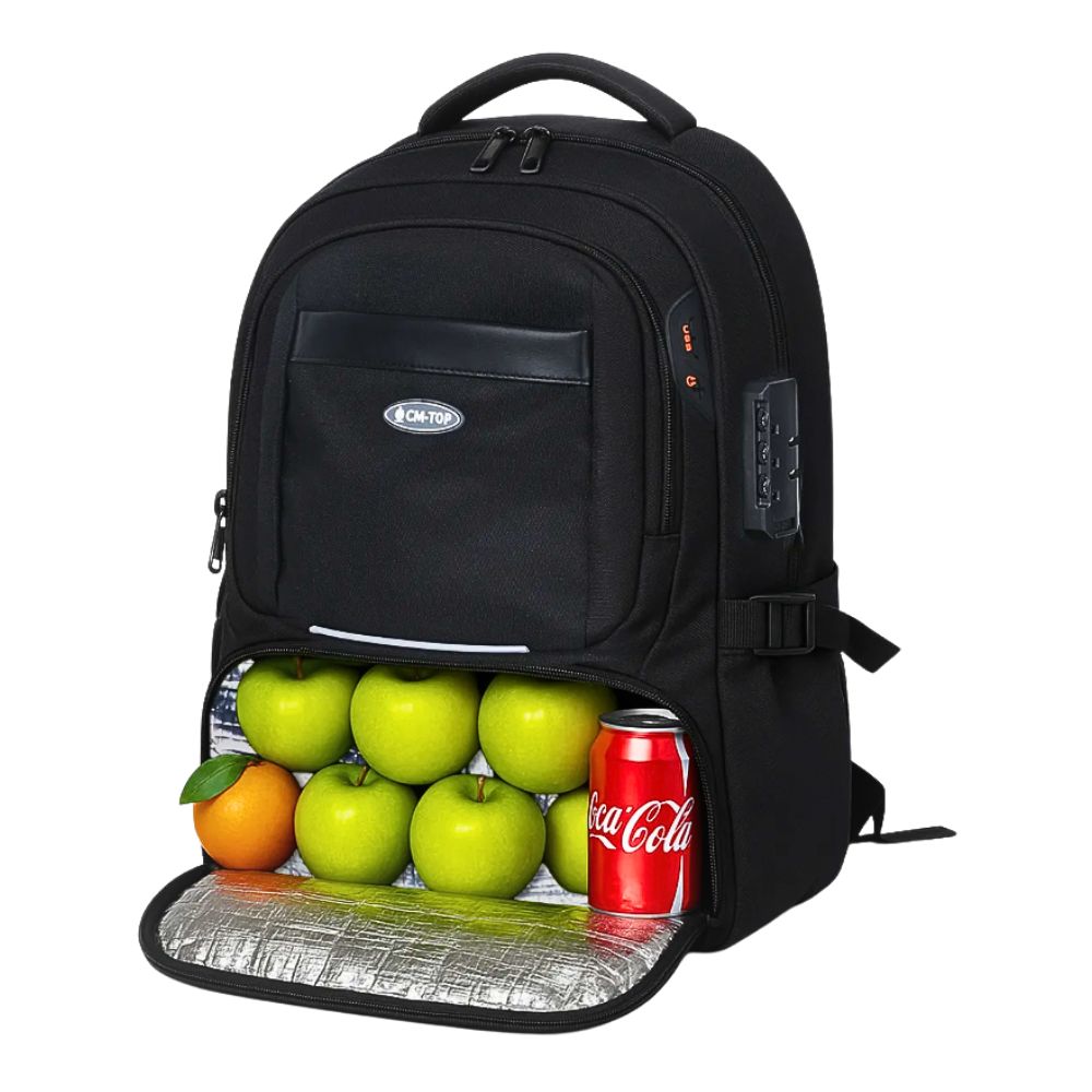 Foto 7 | Mochila De Almuerzo Antirrobo Impermeable Portátil Color Negro