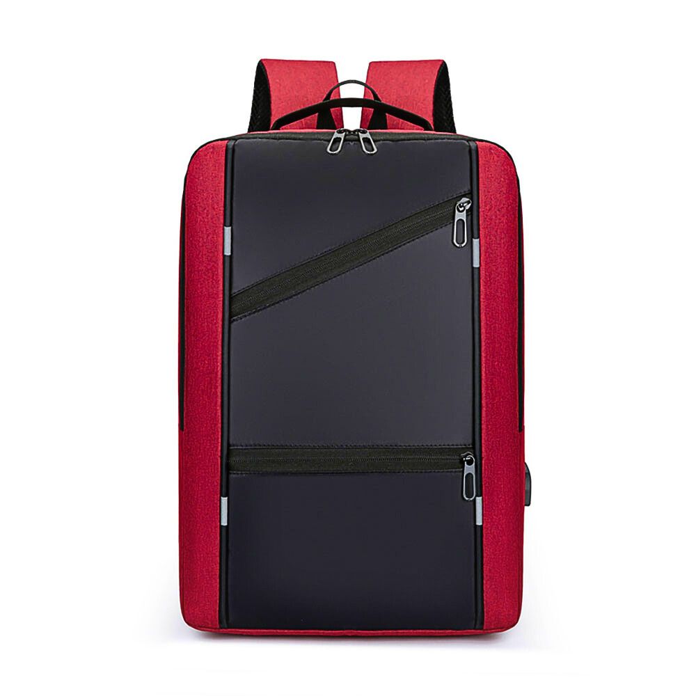 Foto 2 | Mochilas Escolares Laptop De Viaje Impermeable Con Puerto Carga Usb Vino