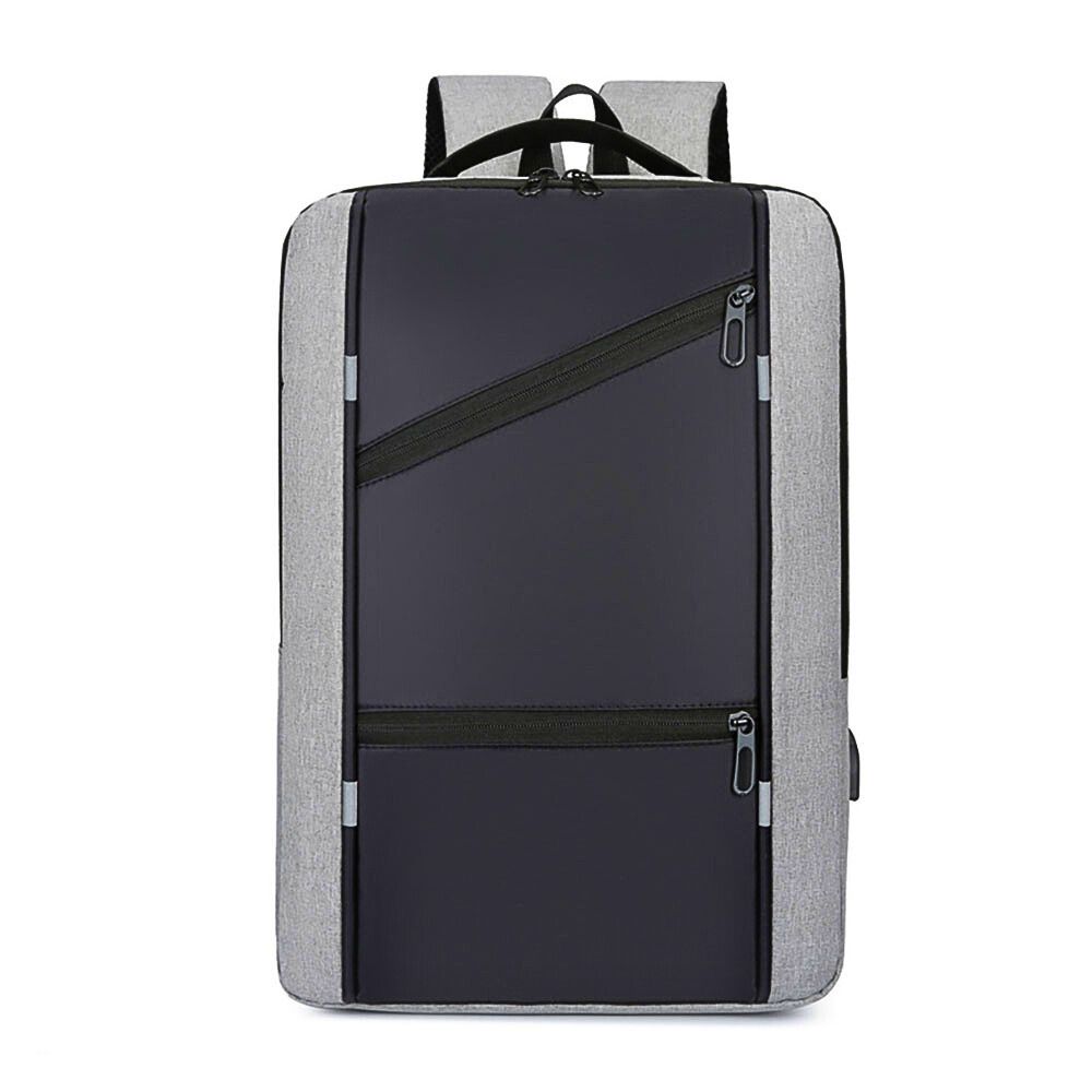 Foto 2 | Mochilas Escolares Laptop De Viaje Impermeable Con Puerto Carga Usb Gris