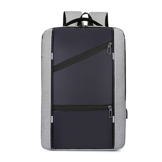 Foto 2 | Mochilas Escolares Laptop De Viaje Impermeable Con Puerto Carga Usb Gris
