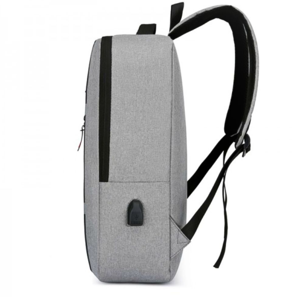 Foto 4 | Mochilas Escolares Laptop De Viaje Impermeable Con Puerto Carga Usb Gris