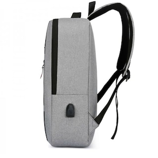 Foto 4 | Mochilas Escolares Laptop De Viaje Impermeable Con Puerto Carga Usb Gris