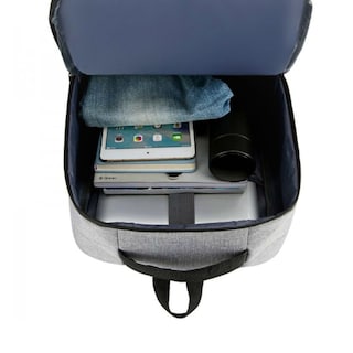 Foto 5 | Mochilas Escolares Laptop De Viaje Impermeable Con Puerto Carga Usb Gris
