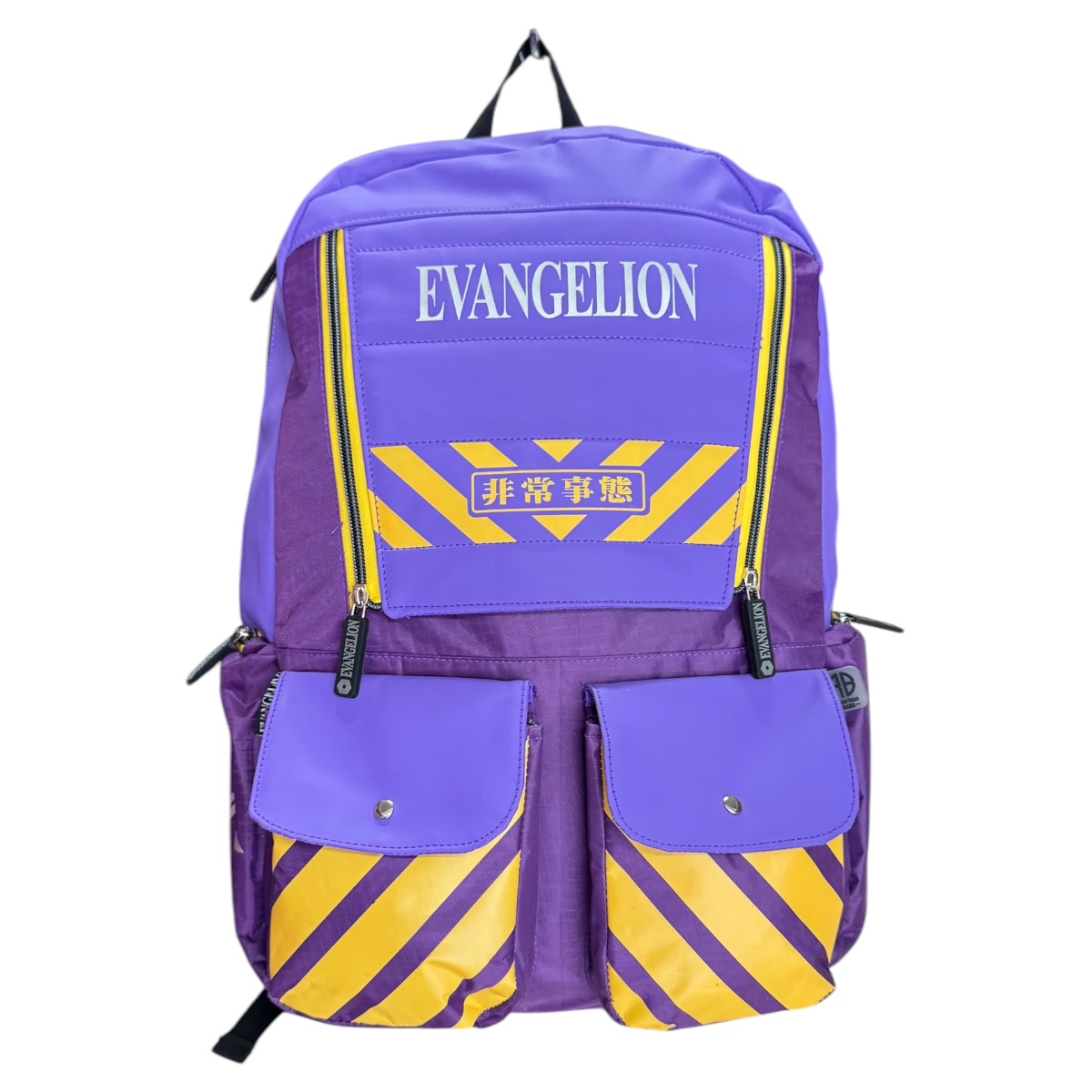 Mochila Escolar De Anime Evangelion Eva-01 Porta Laptop Color Morado