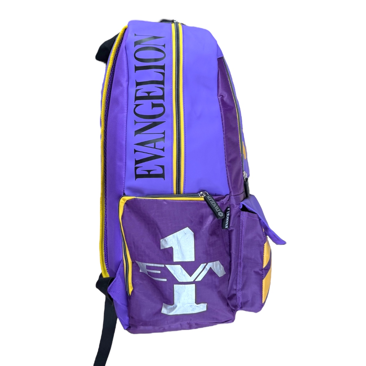 Foto 4 pulgar | Mochila Escolar De Anime Evangelion Eva-01 Porta Laptop Color Morado
