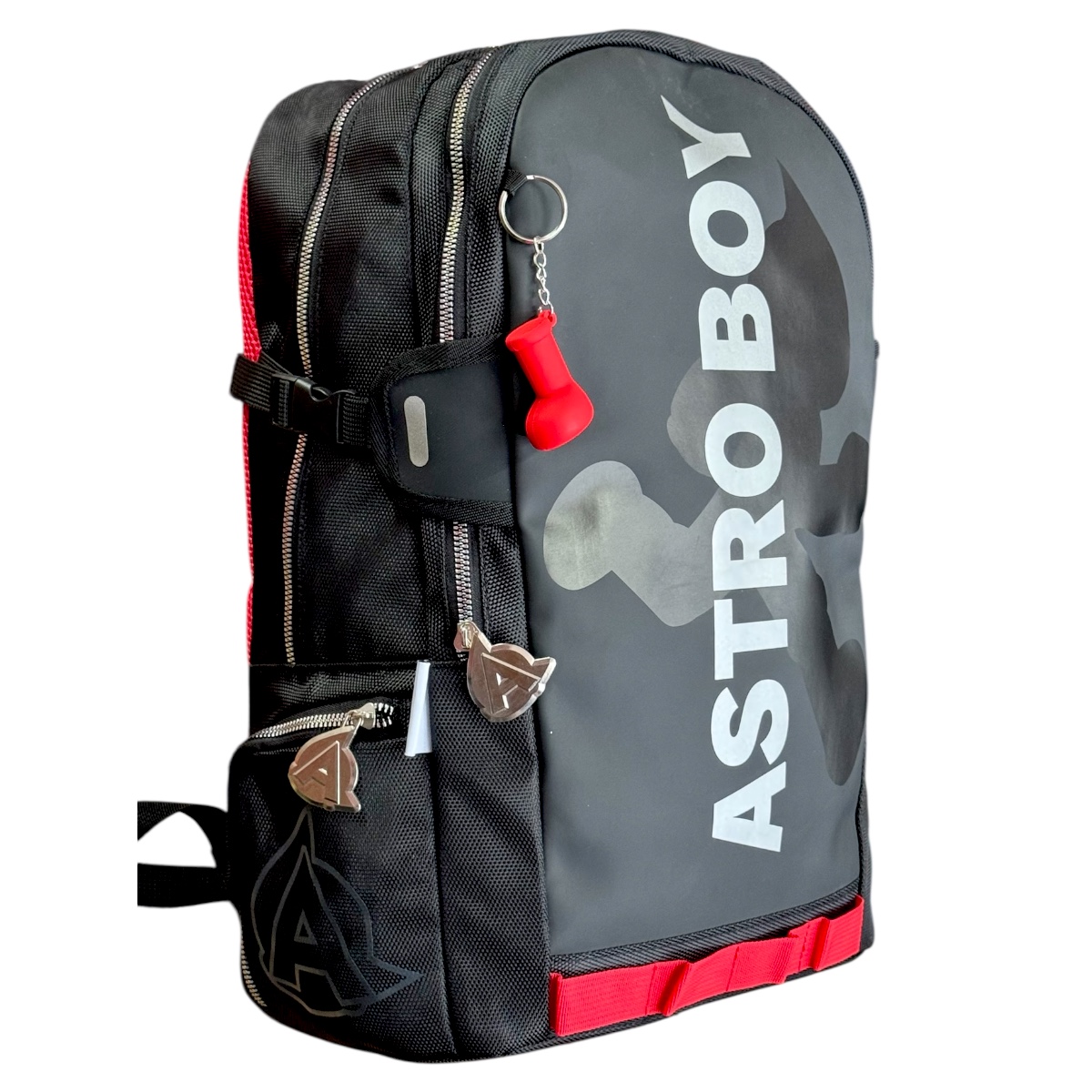 Foto 4 pulgar | Mochila Escolar Porta Laptop De Personaje Anime Astro Boy Color Negro