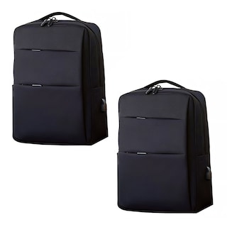 Foto 1 | Mochila Impermeable Para Laptop Set De 2 Pzas Perfect Space Color Negro.