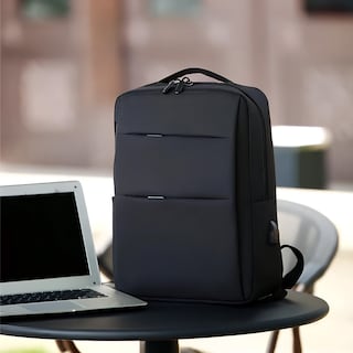 Foto 3 | Mochila Impermeable Para Laptop Set De 2 Pzas Perfect Space Color Negro.