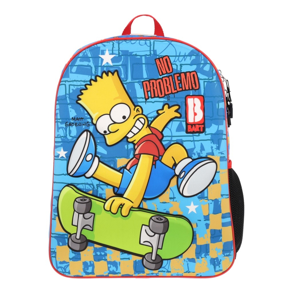 Set Escolar Mochila  Lonchera Y Lapicera Bart Simpson Yadatex Sim002-se006a