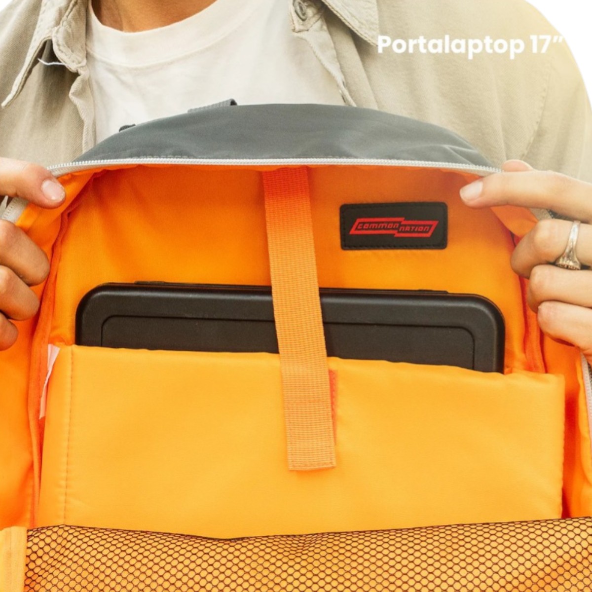 Foto 7 pulgar | Mochila Grande Naruto Shippuden Naranja Yadatex Nts081-bp468a
