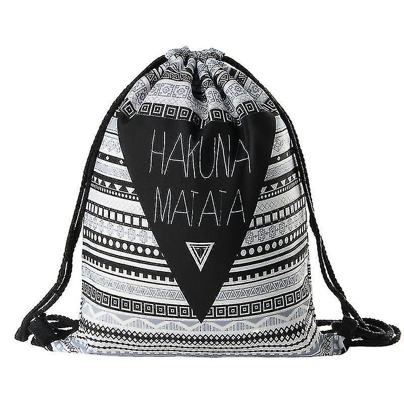 Foto 2 pulgar | Mochila Huoguo Classic Con Cordón  Diseño De Emoticonos  Color Blanco - Venta Internacional.
