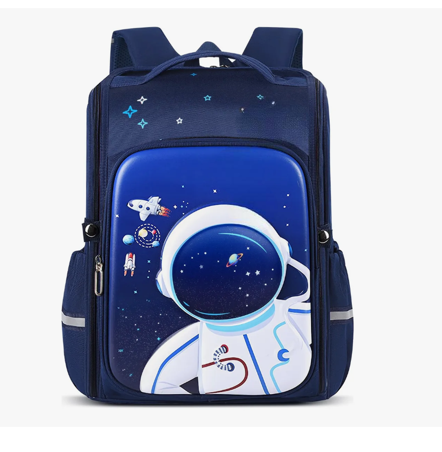 Foto 1 | Mochila Escolar Primaria Para Niño Astronauta 3d Impermeable Alta Calidad