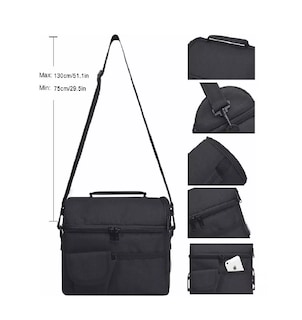 Foto 4 | Loncheras Térmicas Bolsa Frio Gran Capacidad Hombre Mujer Negro