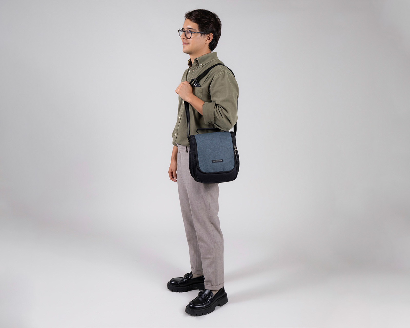 Foto 8 | Lonchera Unitalla Chenson Pro Para Hombre Evan Gris