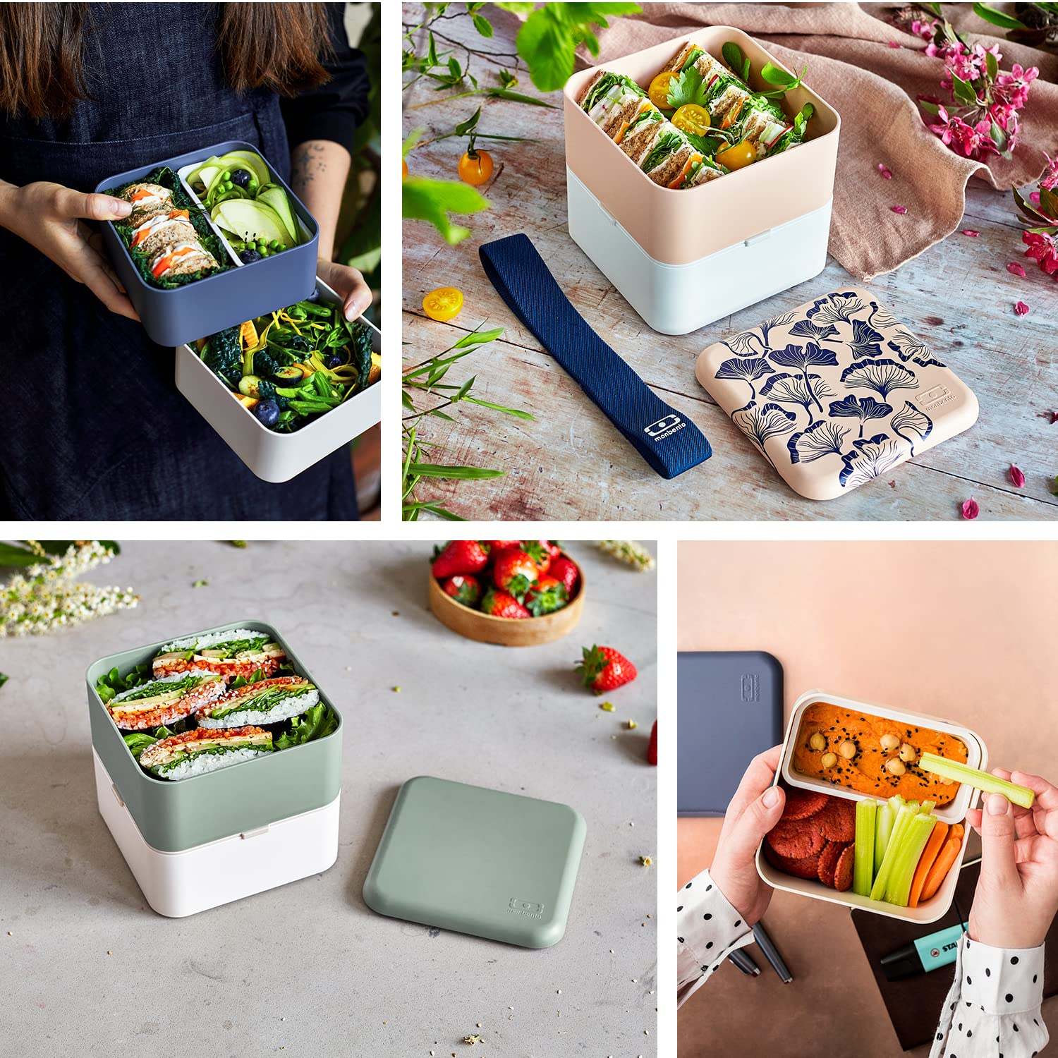 Foto 5 pulgar | Bento Box Monbento Mb Square Ginkgo Grande, 1,7 L, Sin Bpa - Venta Internacional.