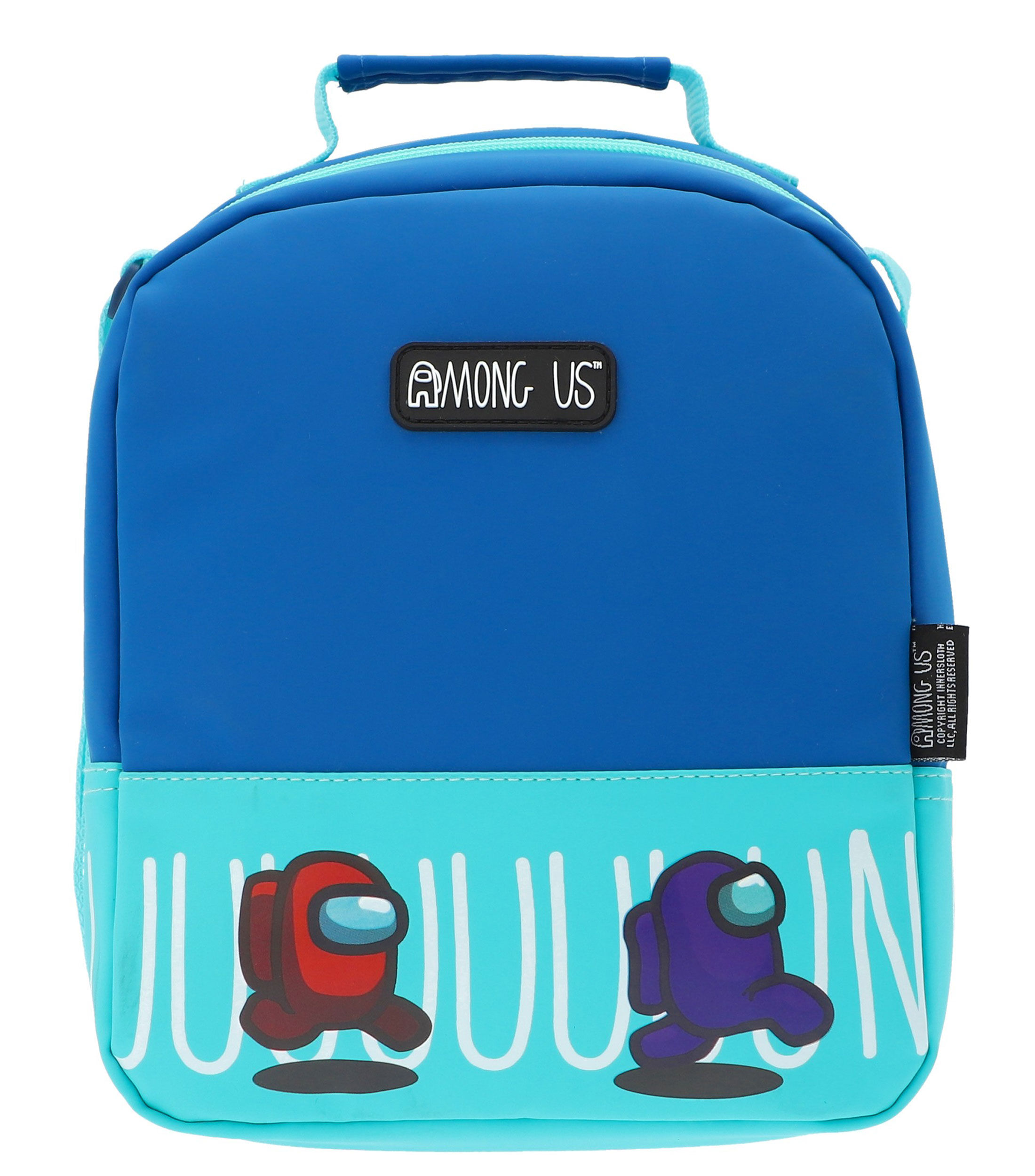 Lonchera Escolar Among Us Azul Aqua Run Corre Lunch Bag