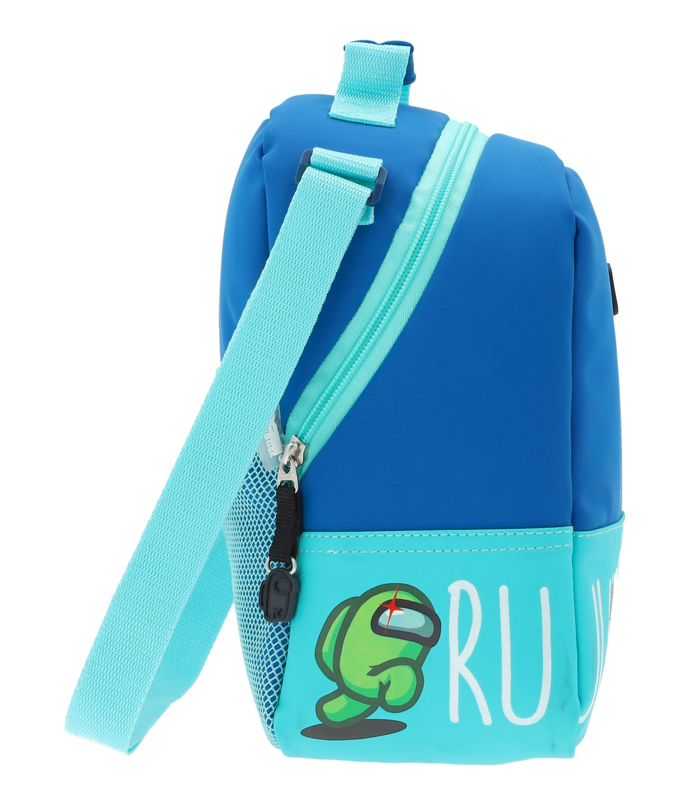 Foto 6 pulgar | Lonchera Escolar Among Us Azul Aqua Run Corre Lunch Bag