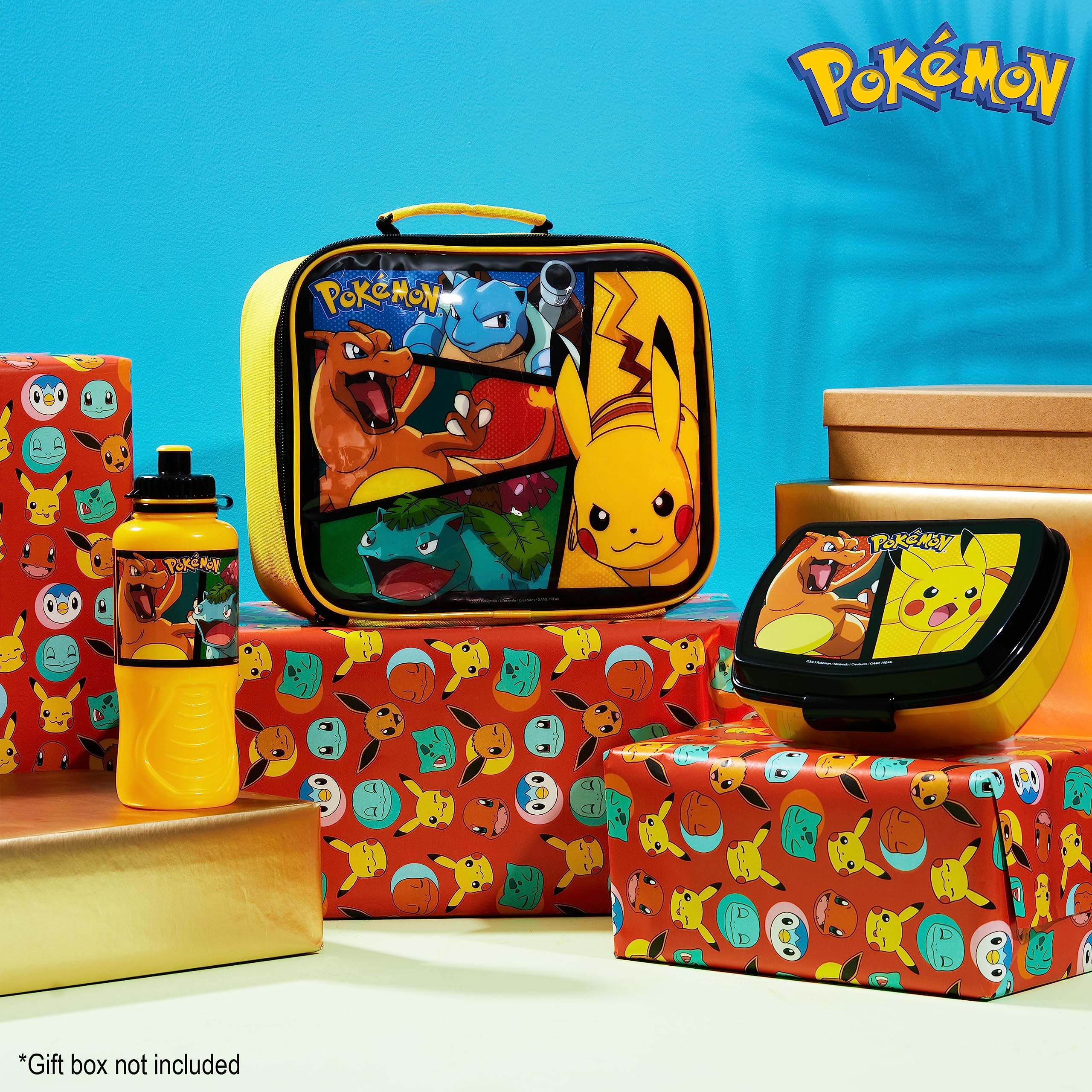 Foto 3 pulgar | Set de Bolsas De Almuerzo Con Aislamiento Para Niños Pokémon Con Lonchera Y Botella - Venta Internacional