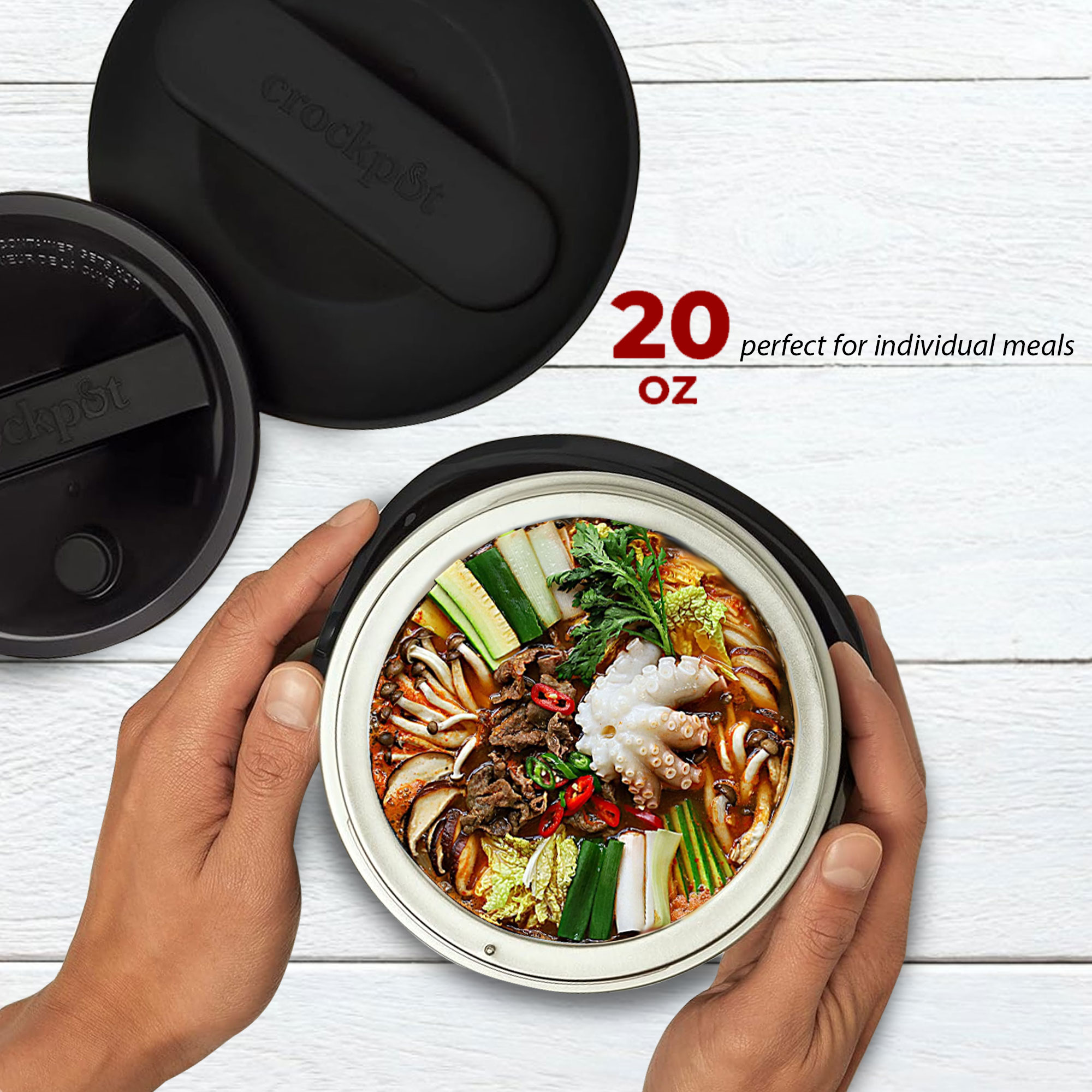 Foto 6 pulgar | Lonchera Eléctrica Crock-Pot 20 Onzas con Juego de Cubiertos - Venta Internacional