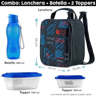 Foto 2 | Set de Loncheta Wb 72 + 2 Tuppers + 1 Botella