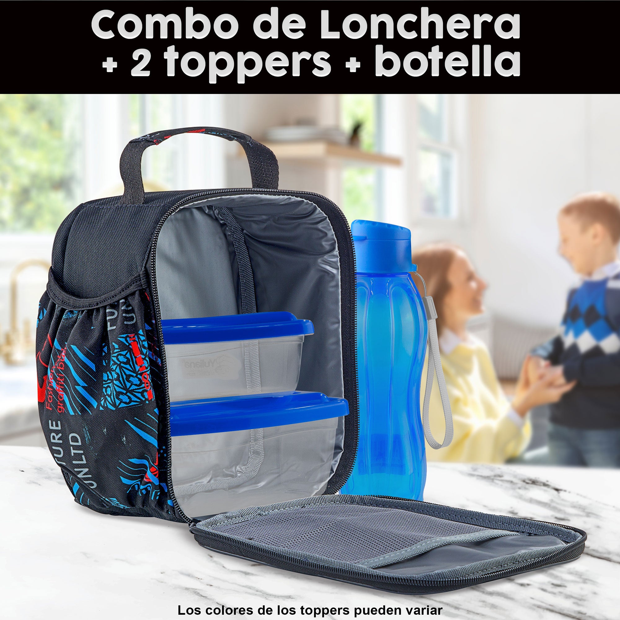 Foto 4 pulgar | Set de Loncheta Wb 72 + 2 Tuppers + 1 Botella