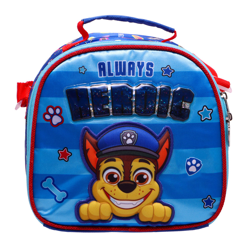 Lonchera Infantil Paw Patrol 3L Azul con Efecto 3D Metálico y Forro Térmico