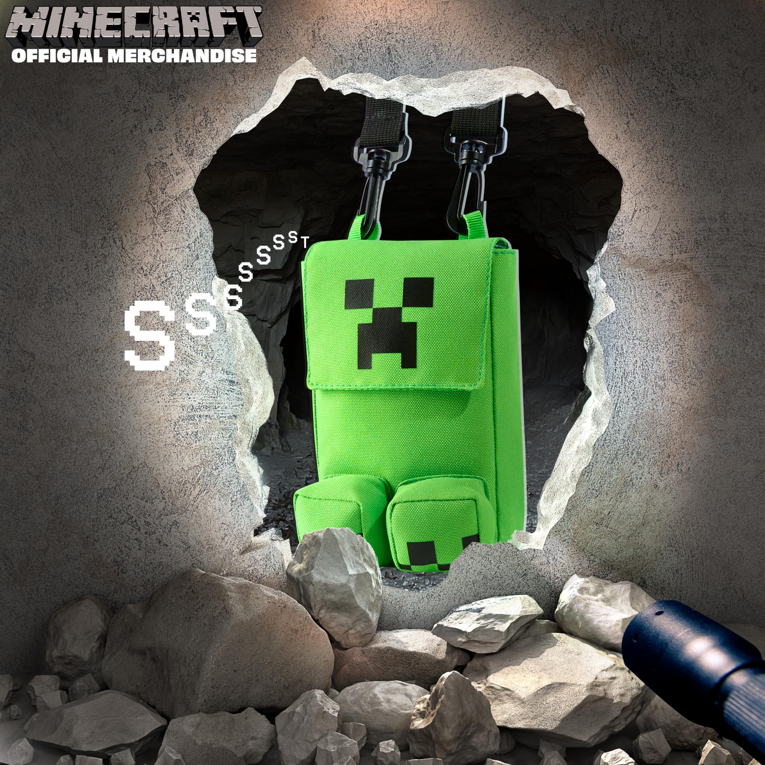 Foto 3 pulgar | Bandolera Minecraft Creeper Para Teléfono Móvil - Venta Internacional.