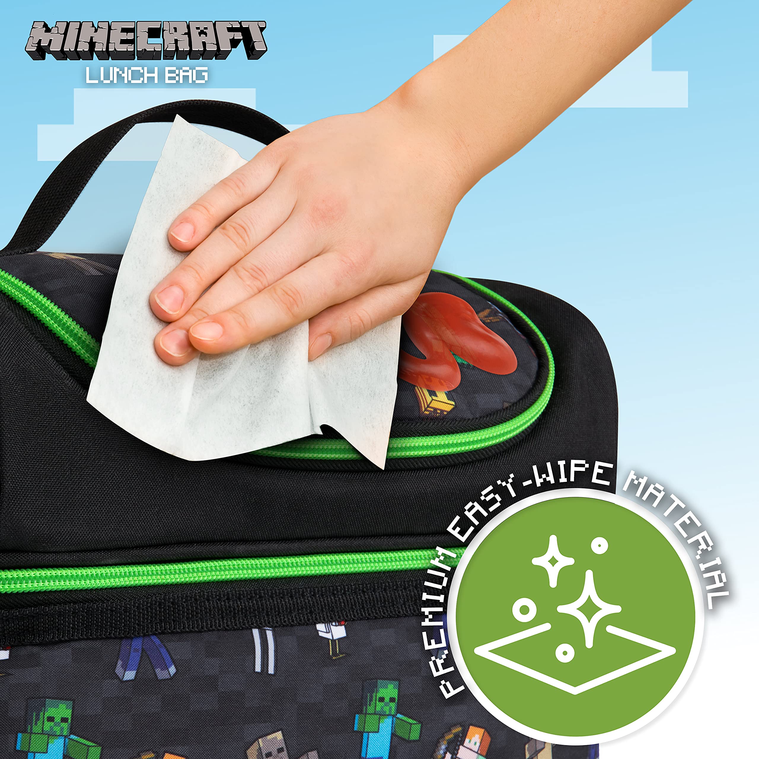 Foto 5 pulgar | Lonchera con Aislamiento Minecraft - Venta Internacional