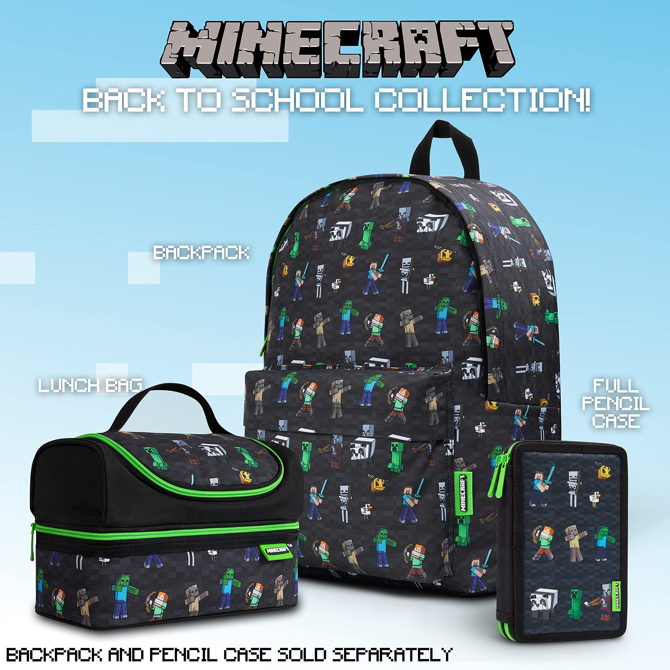 Foto 7 pulgar | Lonchera con Aislamiento Minecraft - Venta Internacional