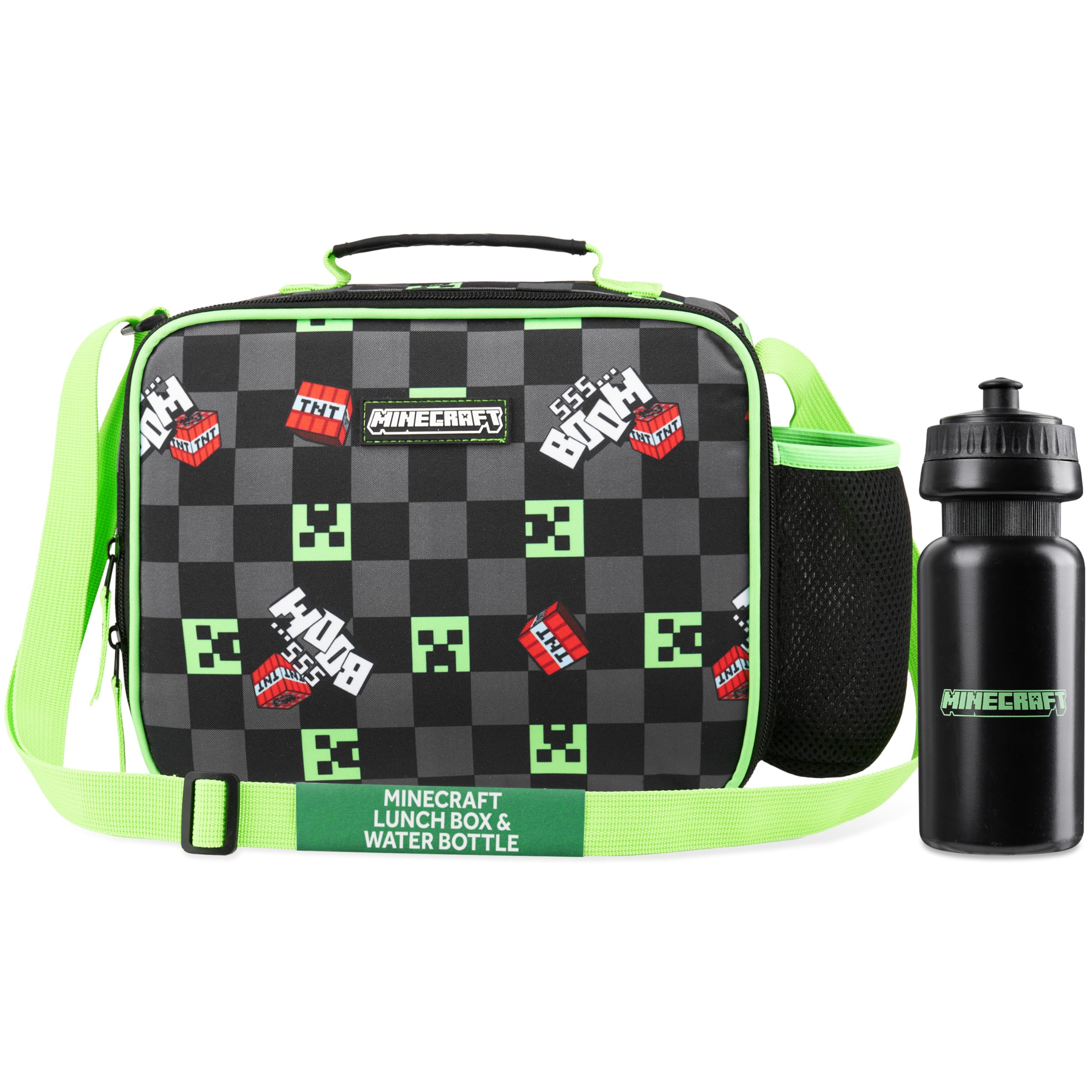 Foto 2 pulgar | Bolsa De Almuerzo Con Aislamiento Minecraft Para Niños Con Compartimentos Para Aperitivos - Venta Internacional.
