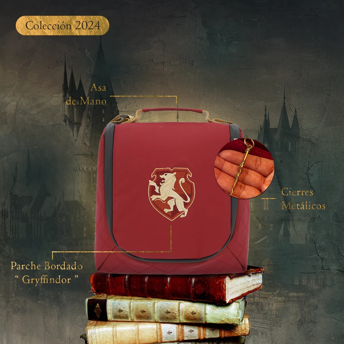Foto 5 pulgar | Lonchera Escolar Yadatex Gryffindor Hogwarts Legacy Hlg003-lb077a