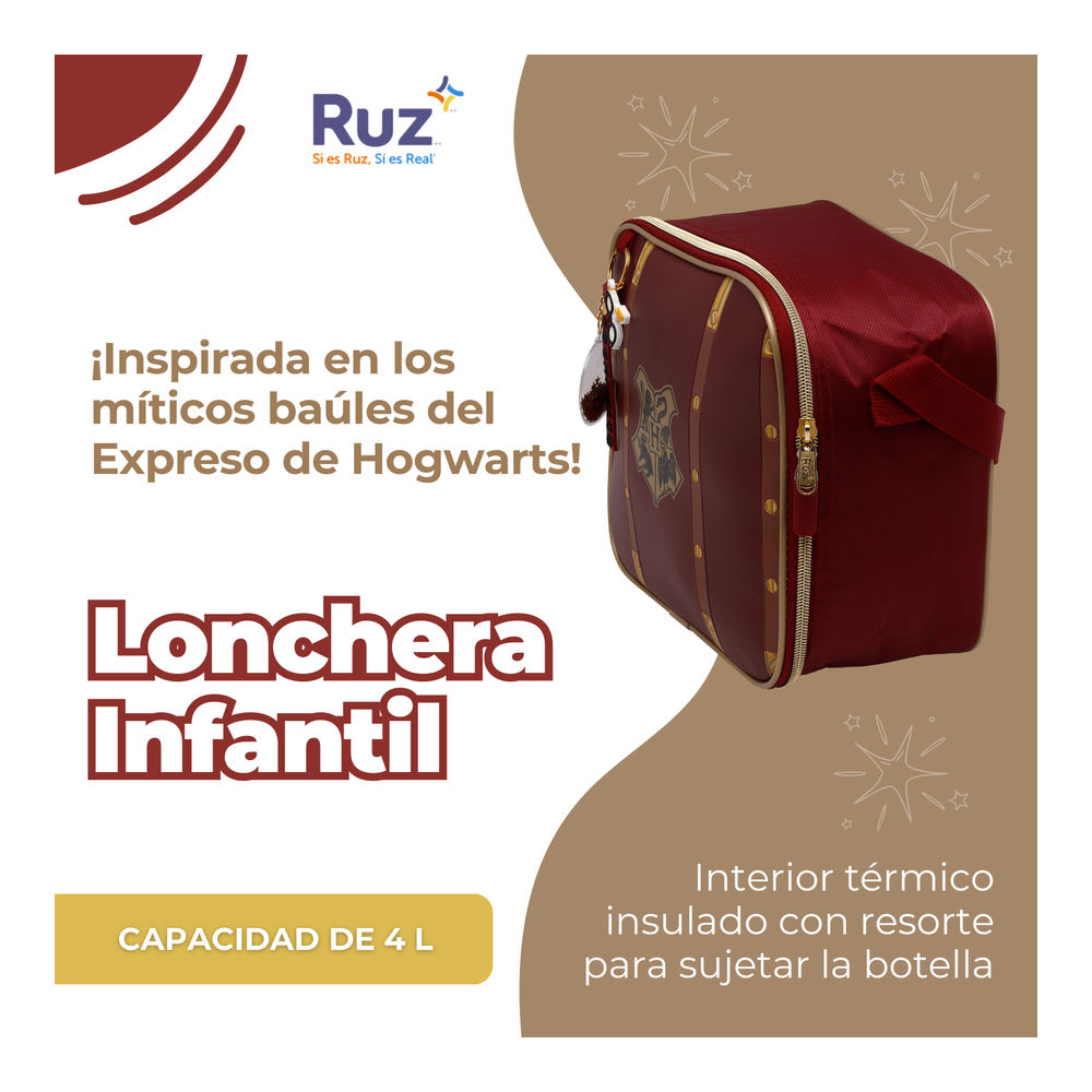 Foto 5 pulgar | Lonchera Juvenil Warner Bros Harry Potter 4 L