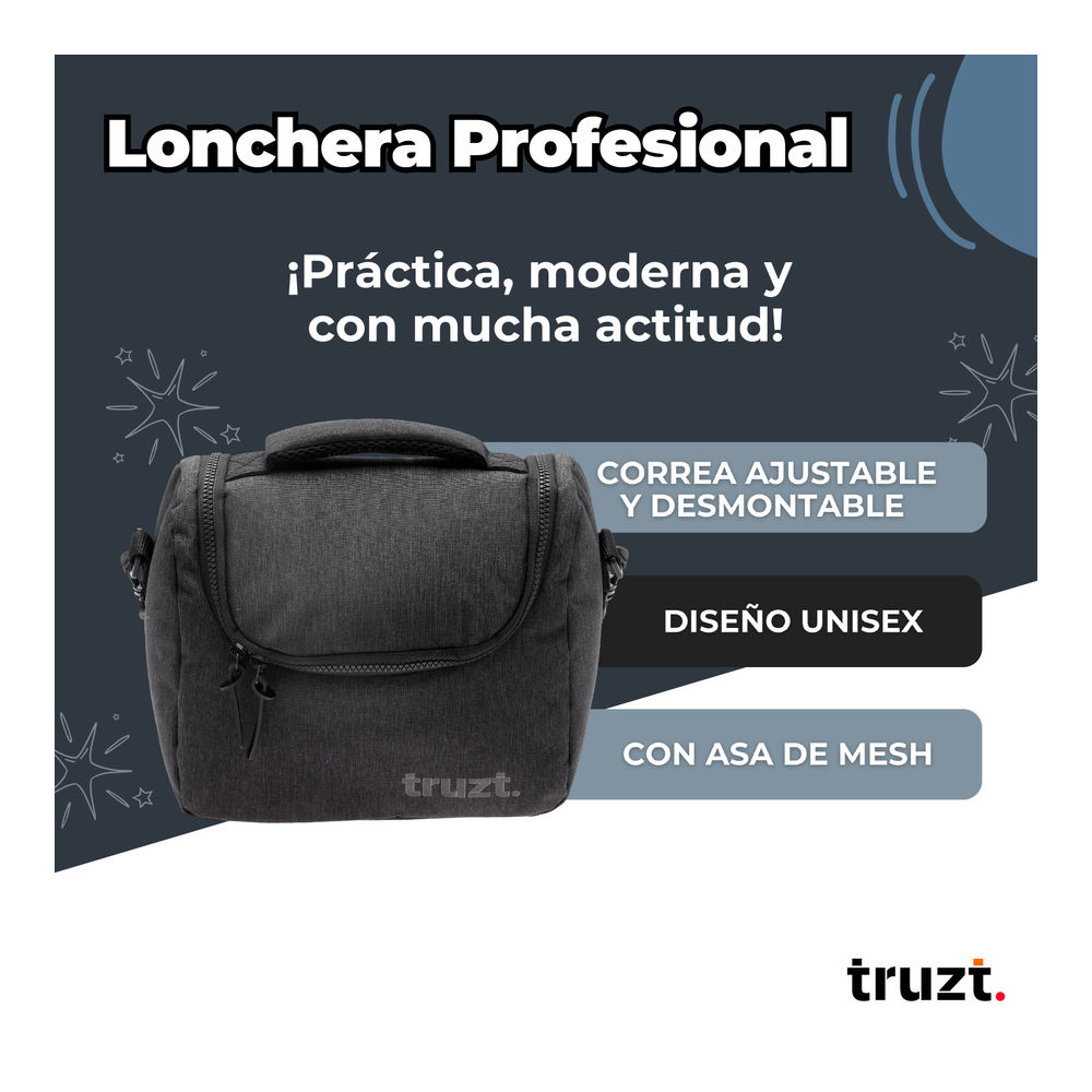 Foto 3 | Lonchera Truzt Gris