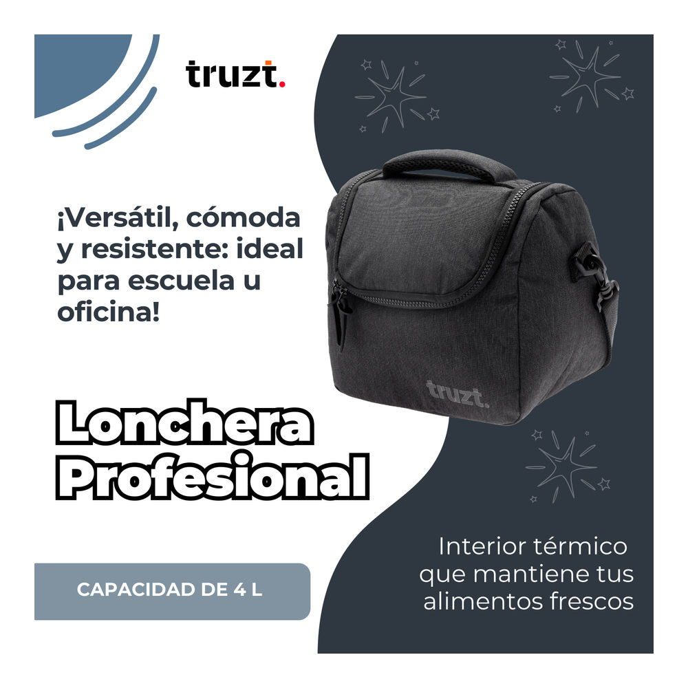 Foto 5 pulgar | Lonchera Truzt Gris