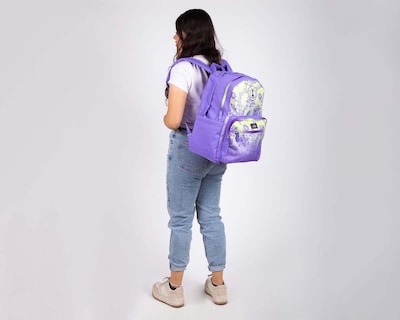 Foto 8 | Mochila 1818 Villanas Secundaria Thorns Porta Laptop on Cubre Cierre Hasta 15'' Grande Púrpura para Mujer