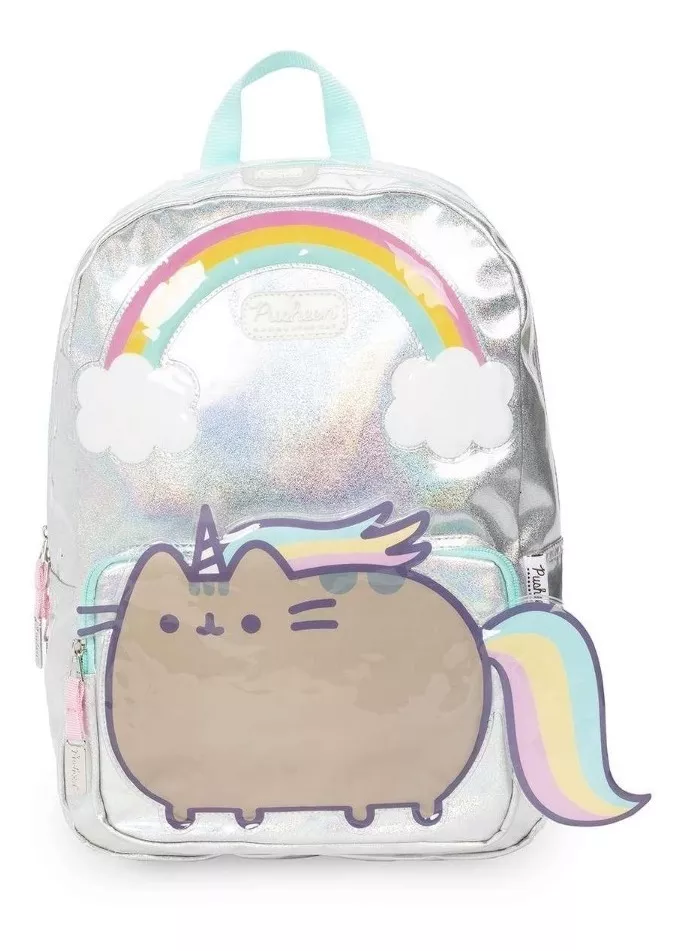 Foto 2 pulgar | Mochila Yadatex Gato Pusheen Cat Unicornio Pusheenicornio Tornasol