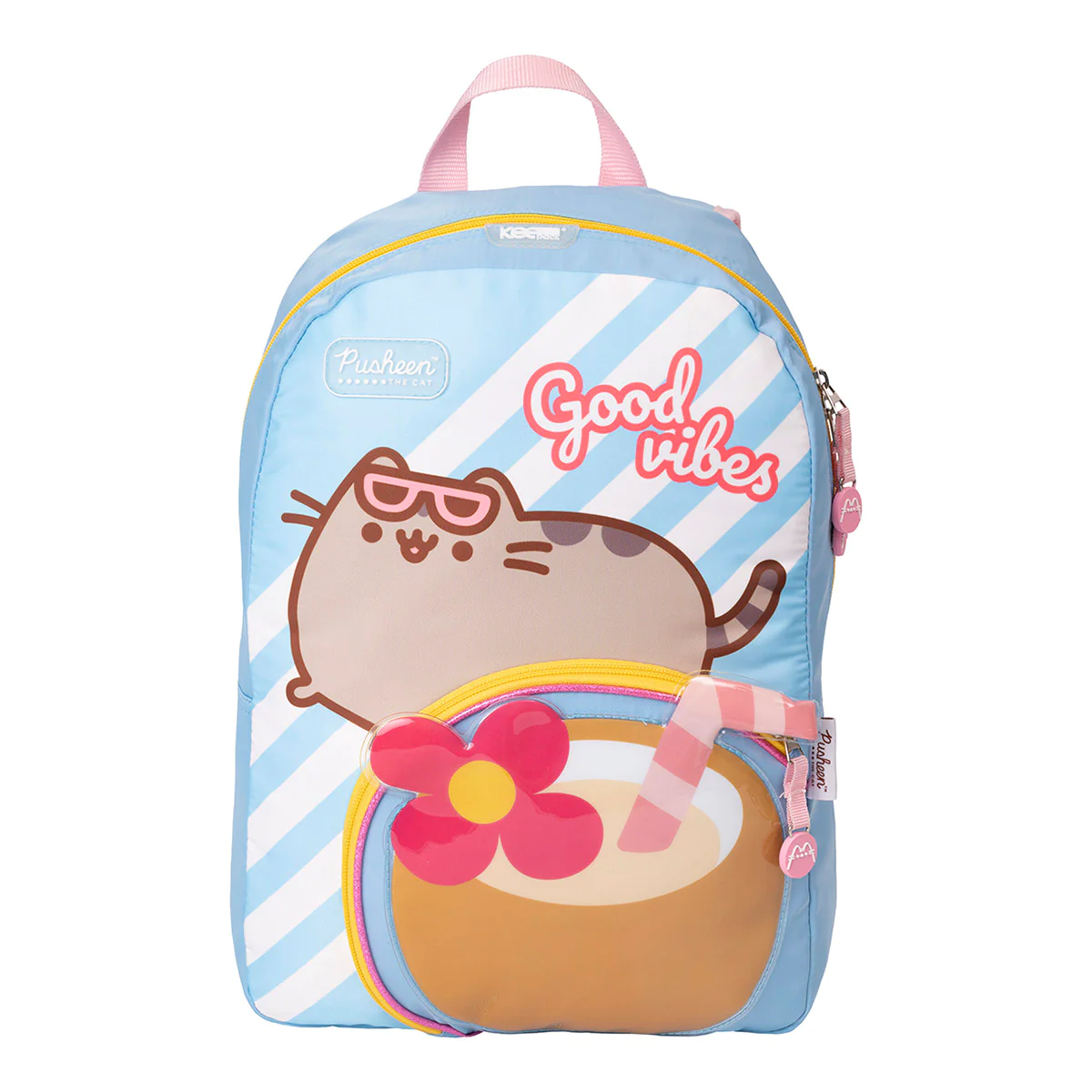 Foto 2 pulgar | Mochila Yadatex Gato Pusheen The Cat Coconut Azul Kawaii color Azul